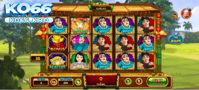 Ăn Khế Trả Vàng Siêu Phẩm Nổ Hũ Hot Nhất KO66 4 Nhấn giữ nút “Quay” để chọn quay thưởng tự động